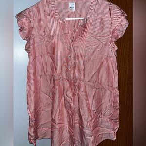 Maternity Striped Red Women's Top